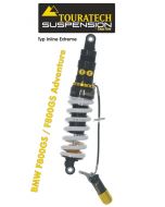 Touratech Suspension shock absorber for BMW F800GS / F800GS Adventure 2013 onwards type Inline Extreme