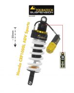 Touratech Suspension lowering shock (-25 mm) for Honda CRF1000L Adventure Sports from 2018 Type Explore HP/PDS