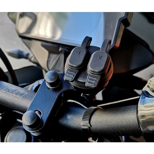 01-030-0089-0 Dual USB socket for handlebar clamp mount