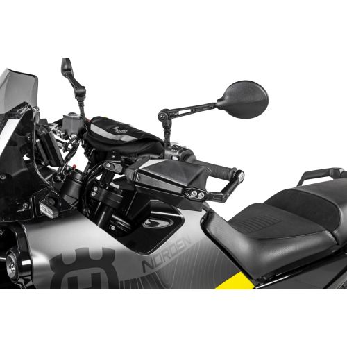 01-372-5661-0 Hand protectors DEFENSA Expedition, black, for KTM, Husqvarna and CFMoto