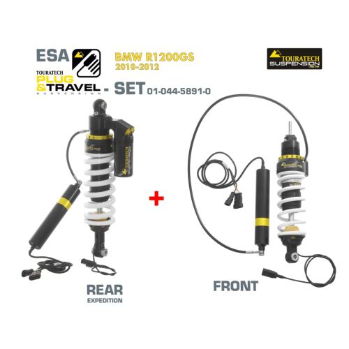 01-044-5891-0 Touratech Suspension Plug & Travel ESA Expedition SET for BMW R1200GS Model 2010-2012