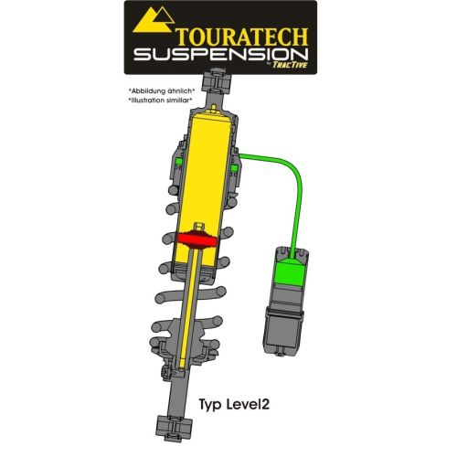 01-300-5883-0 Touratech Suspension shock absorber for BMW G650GS Sertao (2011-) Type Level2