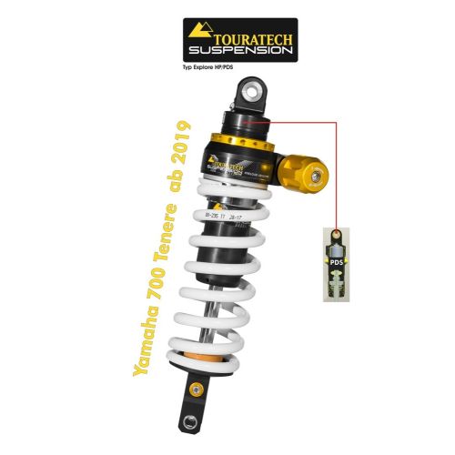 01-632-5860-0 Touratech Suspension shock absorber for Yamaha 700 Tenere (2019-2024), type Level2