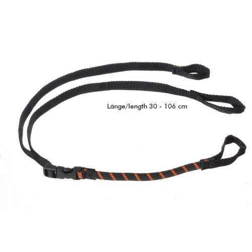 01-055-0422-0 Rokstraps Strap It™ Pack Adjustable *black-orange* 30-106 cm with loops