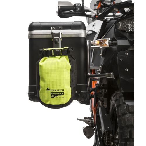 01-055-3143-0 Additional bag High Visibility, size S, 2 litres, yellow/black, by Touratech Waterproof made by ORTLIEB