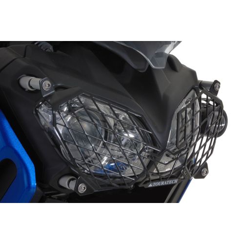 01-046-5095-0 Headlight Protector with Quick Release Fastener for Yamaha XT1200Z Super Tenere, stainless steel, black *OFFROAD USE ONLY*