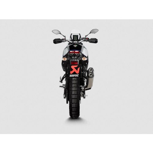 01-632-5852-0 Exhaust Akrapovic slip-on, Titan, black for Yamaha Tenere 700 / World Raid