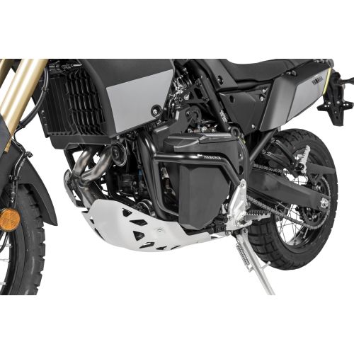 01-632-5168-0 Toolbox with engine crash bar - retrofit kit - left side, stainless steel, black for Yamaha Tenere 700 (-2024)