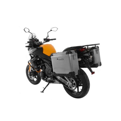 01-408-5750-0 ZEGA Pro aluminium pannier system 31/31 liter with steel rack black for Kawasaki Versys 650 (2010-2014)