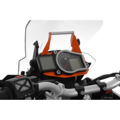 01-371-5416-0 GPS mounting adapter above instruments, orange, for KTM 1050 Adventure/ 1090 Adventure/ 1190 Adventure/ 1190 Adventure R