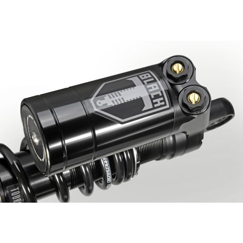 01-423-5866-0 BLACK-T Twin-Shock Set Stage3 with reservoir and length adjustment for Triumph Speed Twin from 2019 onwards.