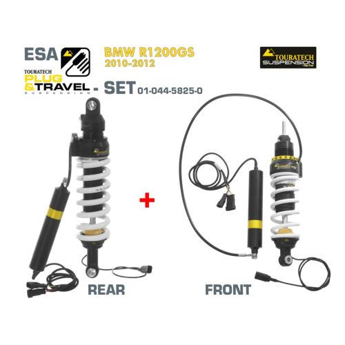 01-044-5825-0 Touratech Suspension Plug & Travel-ESA SET for BMW R1200GS Model 2010-2012