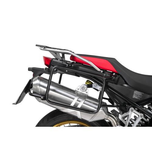 01-082-5560-0 Stainless steel pannier rack, black for BMW F900GS Adventure, F850GS/ Adventure, F800GS(2024-), F750GS