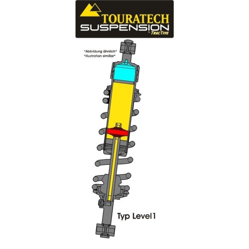01-058-0010-0 Touratech Suspension shock absorber for HONDA XRV750 Africa Twin RD07 from 1993 type Level1