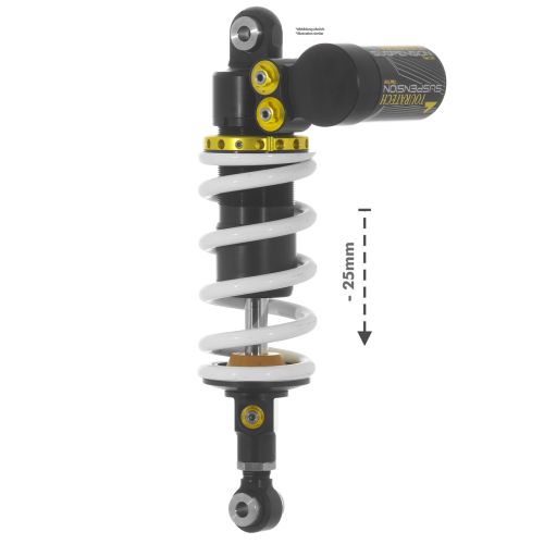 01-372-5905-0 Touratech Suspension lowering shock -25 mm for CFMOTO 800MT (2025-) Type Extreme