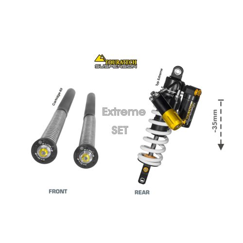 01-632-5867-0 Touratech Suspension WTE Lowering SET -35mm Type Extreme for Yamaha 700 Tenere (2019-2024)