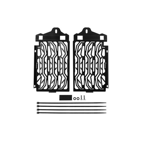01-037-5015-0 Stainless steel radiator protector, black, BMW R1250GS/ R1250GS Adventure