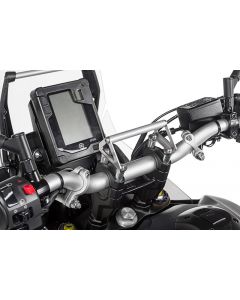 GPS handlebar bracket adapter with screws for handlebar risers 20 mm Yamaha Tenere 700, for navigation systems