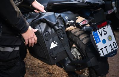 Touratech Plug & Travel soft luggage system: Professional equipment for the BMW R 1300 GS with Vario carrier